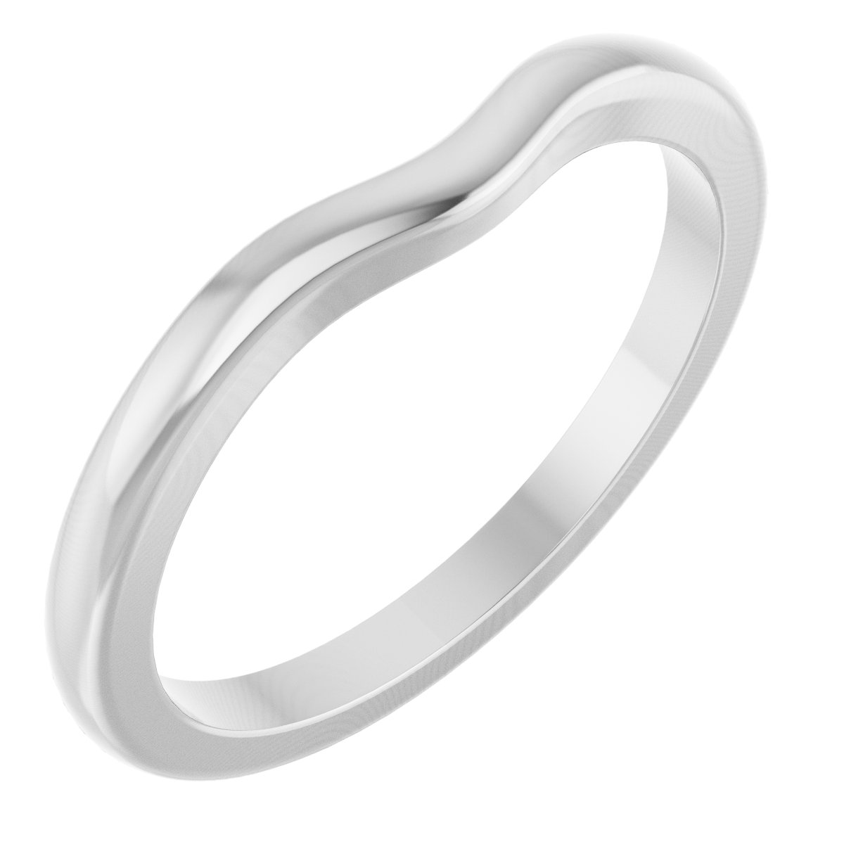 14K White Matching Band