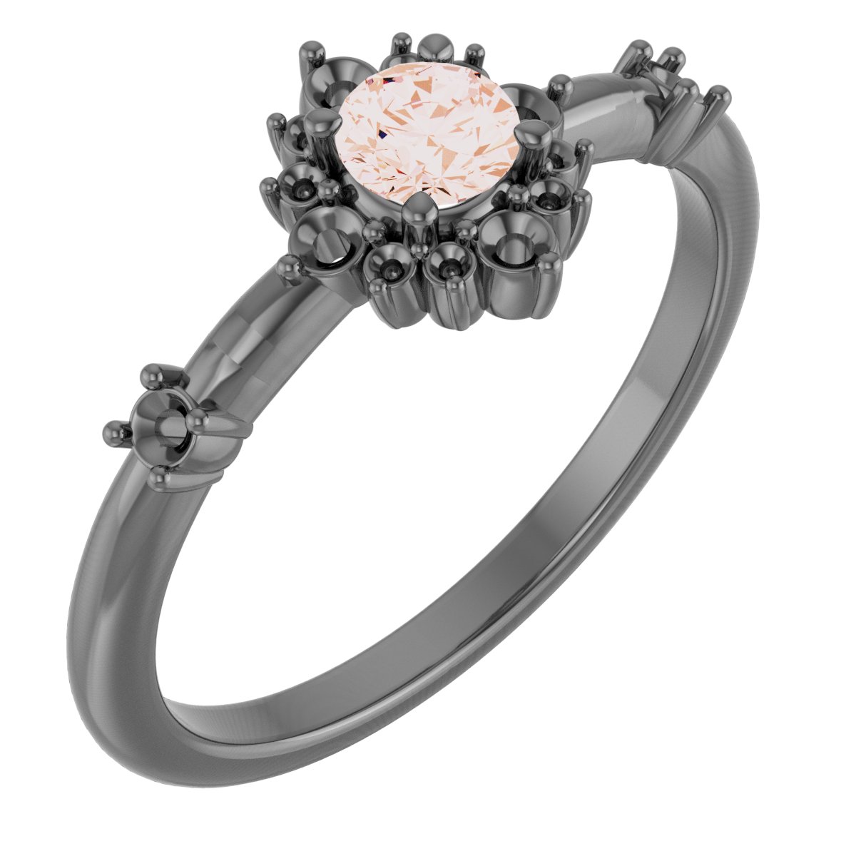 14K Rose Sapphire and .167 CTW Diamond Ring Ref. 15641459