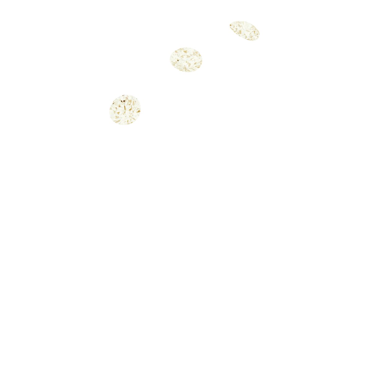 14K Yellow .04 CTW Natural Diamond Three-Stone Half Round Band