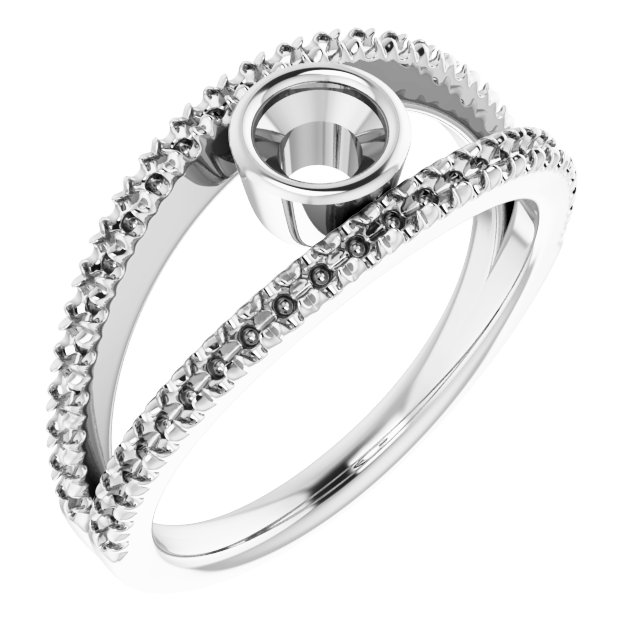 Bezel-Set Accented Ring