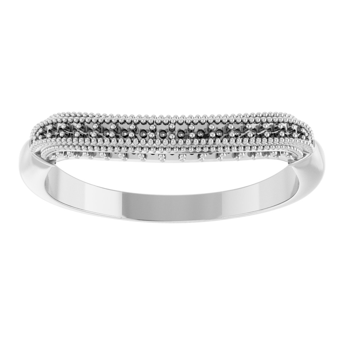 14K White 1/8 CTW Diamond Matching Band