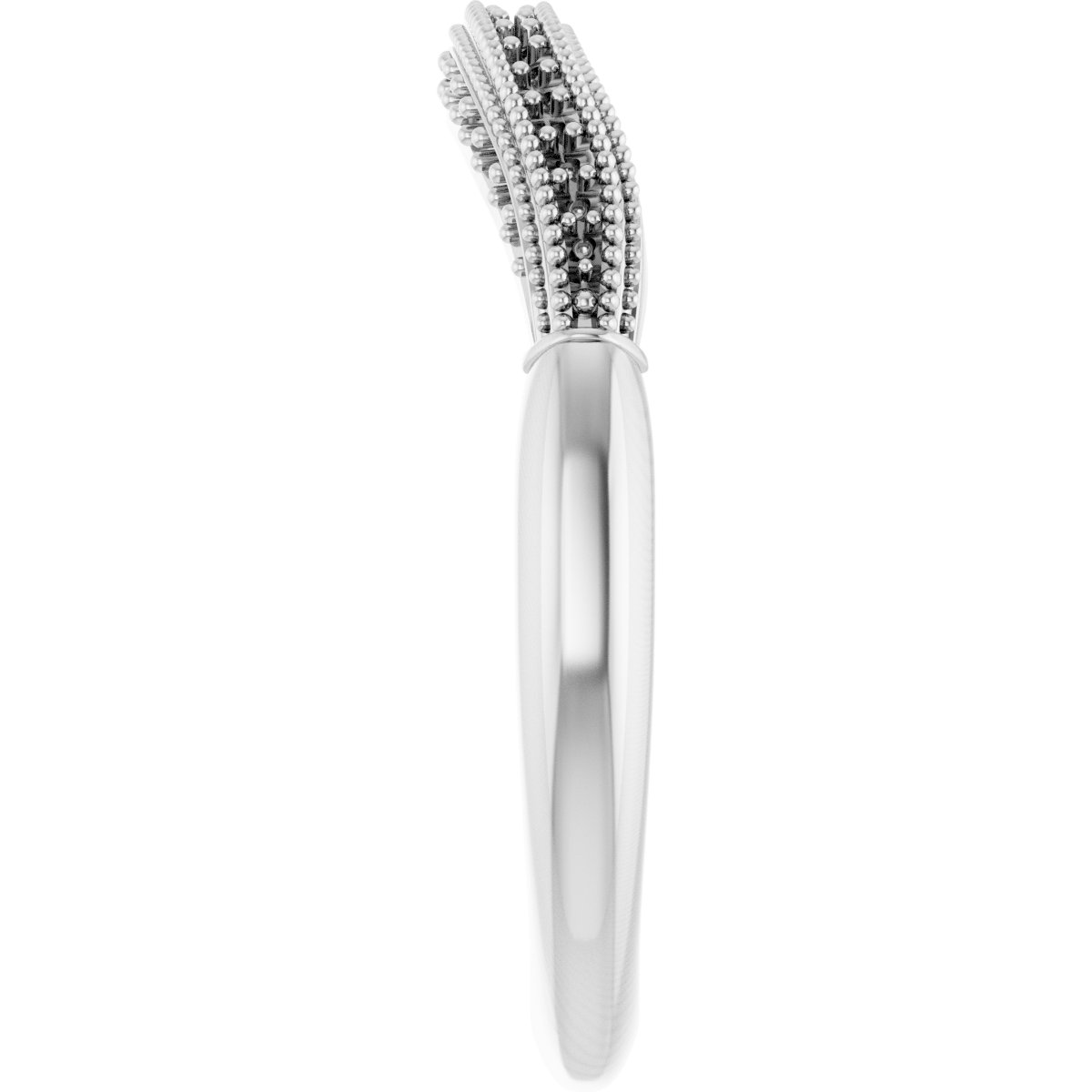 14K White 1/8 CTW Diamond Matching Band