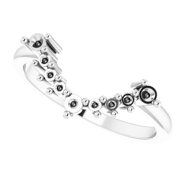 14K White 1/6 CTW Natural Diamond Matching Band-5
