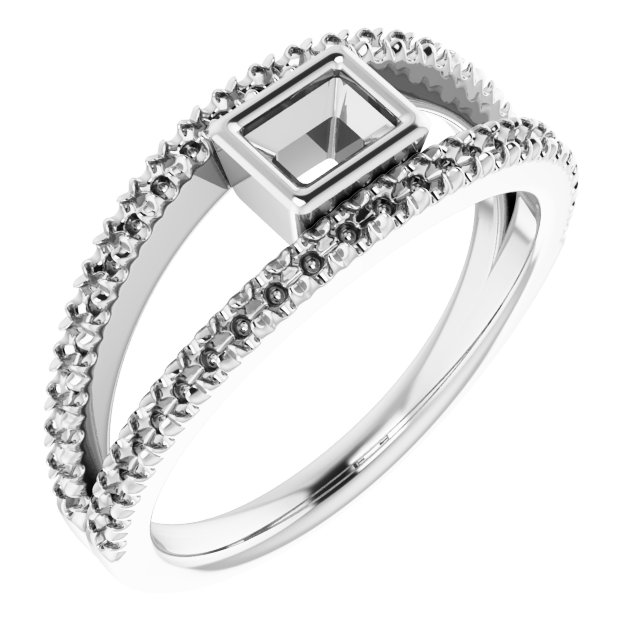 Bezel-Set Accented Ring