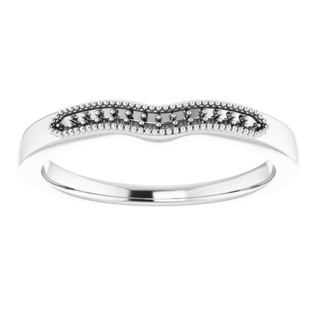 Band Mounting for 6x4 mm Emerald Ring view 3