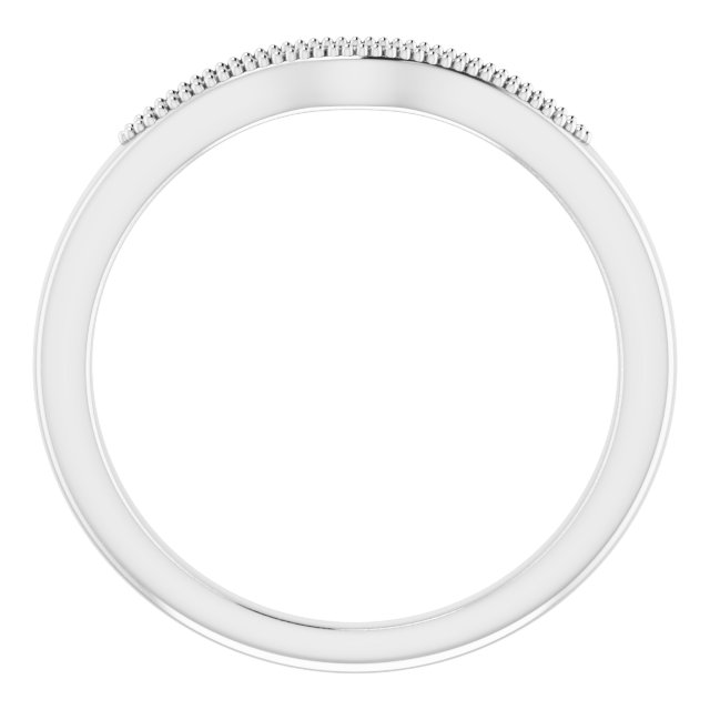 Band Mounting for 6x4 mm Emerald Ring view 2