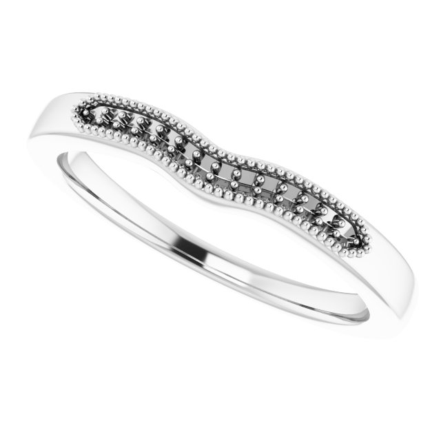 Band Mounting for 6x4 mm Emerald Ring view 5
