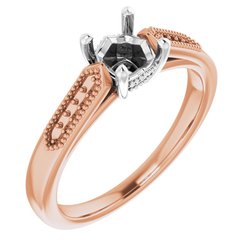 Accented Engagement Ring    