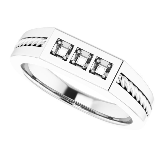 5 x 3 mm Emerald Band Mounting view 5
