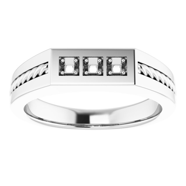 5 x 3 mm Emerald Band Mounting view 3