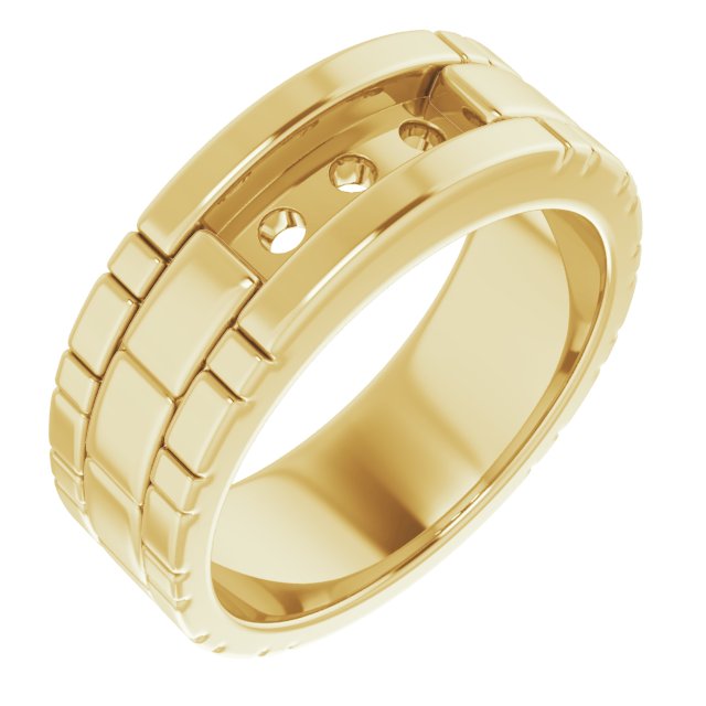 14K Yellow .625 CTW Diamond Mens Ring Ref 14230351