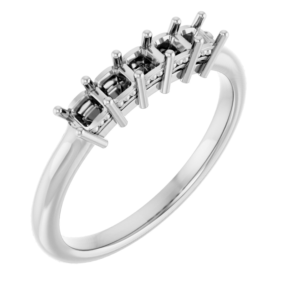 14K White 1/2 CTW Natural Diamond Anniversary Band