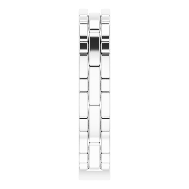 5x3 mm Emerald Men's Band Mounting view 4
