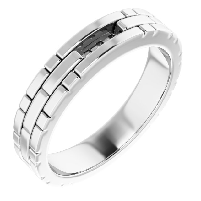 14K White .17 CTW Diamond Mens Ring Ref 14769540