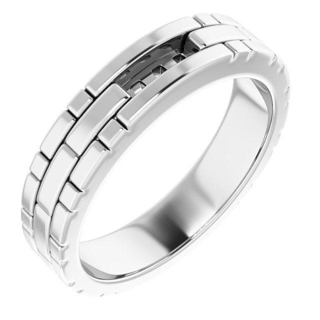 14K White .20 CTW Diamond Mens Ring Ref 14769544