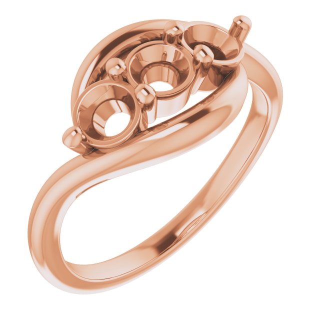 Three-Stone Bypass Ring
