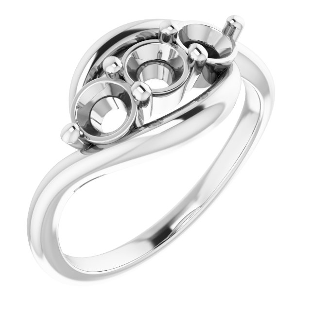 Three-Stone Bypass Ring