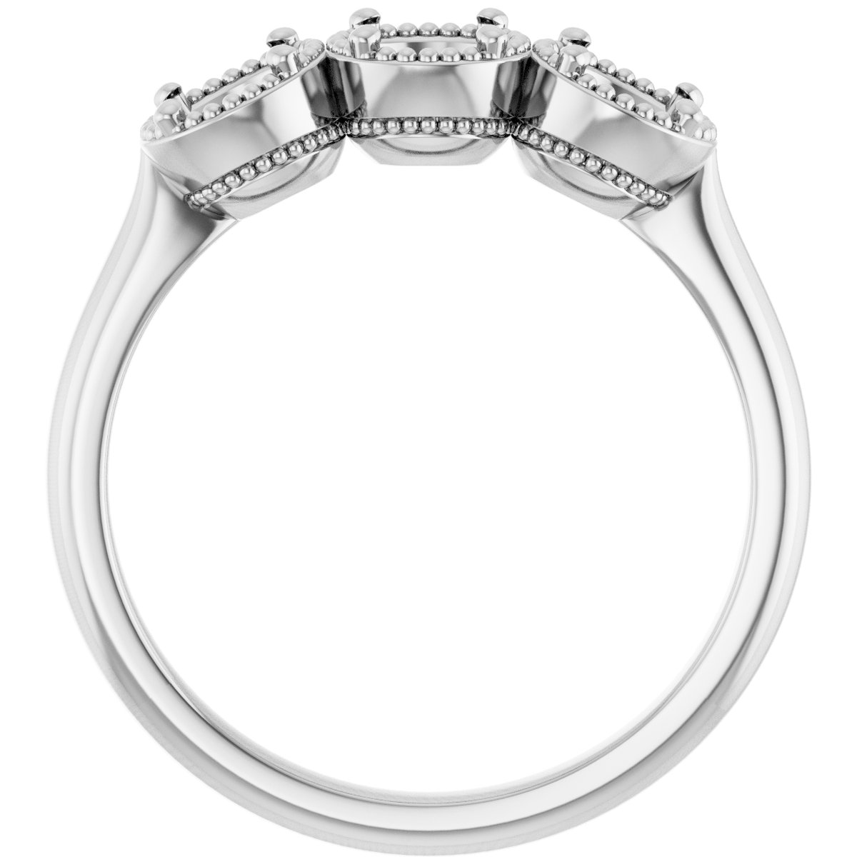 14K White 1 CTW Diamond Anniversary Band 