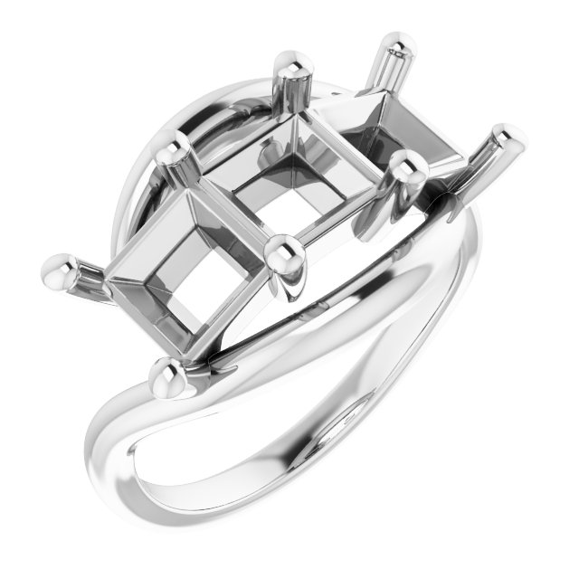 Three-Stone Bypass Ring