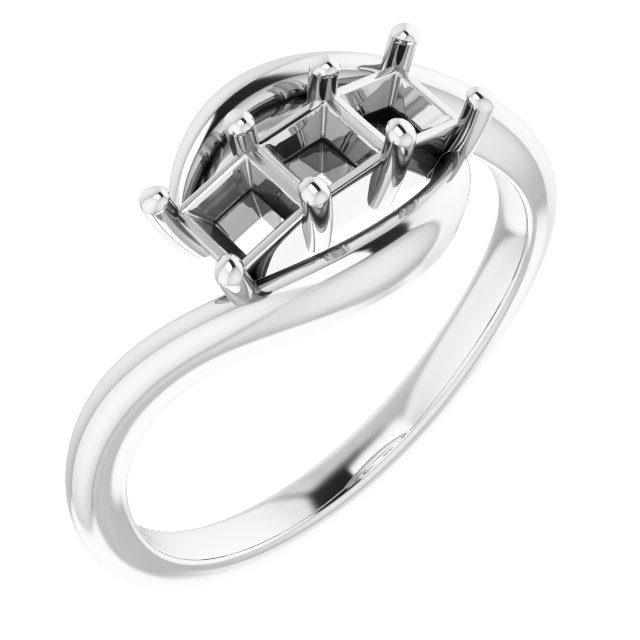 Three-Stone Bypass Ring