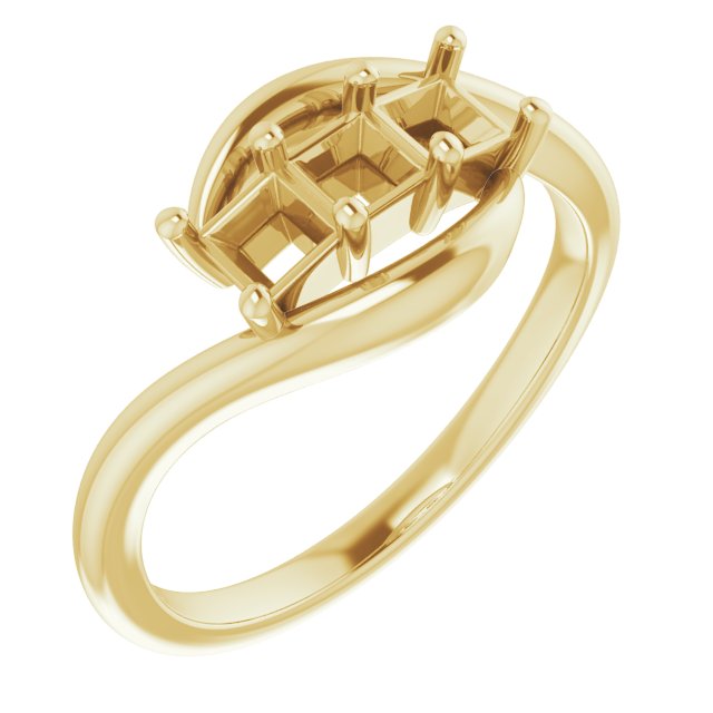 Three-Stone Bypass Ring
