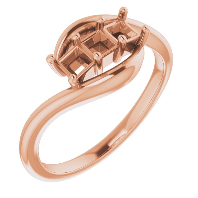 Three-Stone Bypass Ring