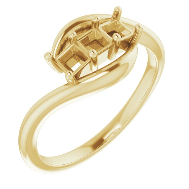 Three-Stone Bypass Ring