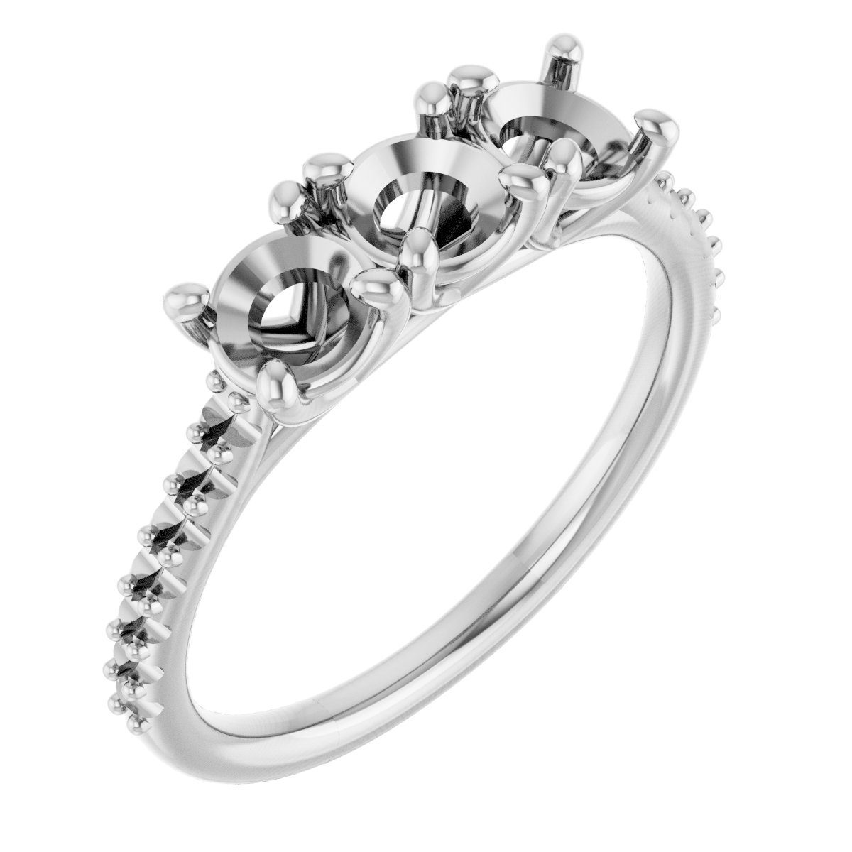 Three-Stone Anniversary Band