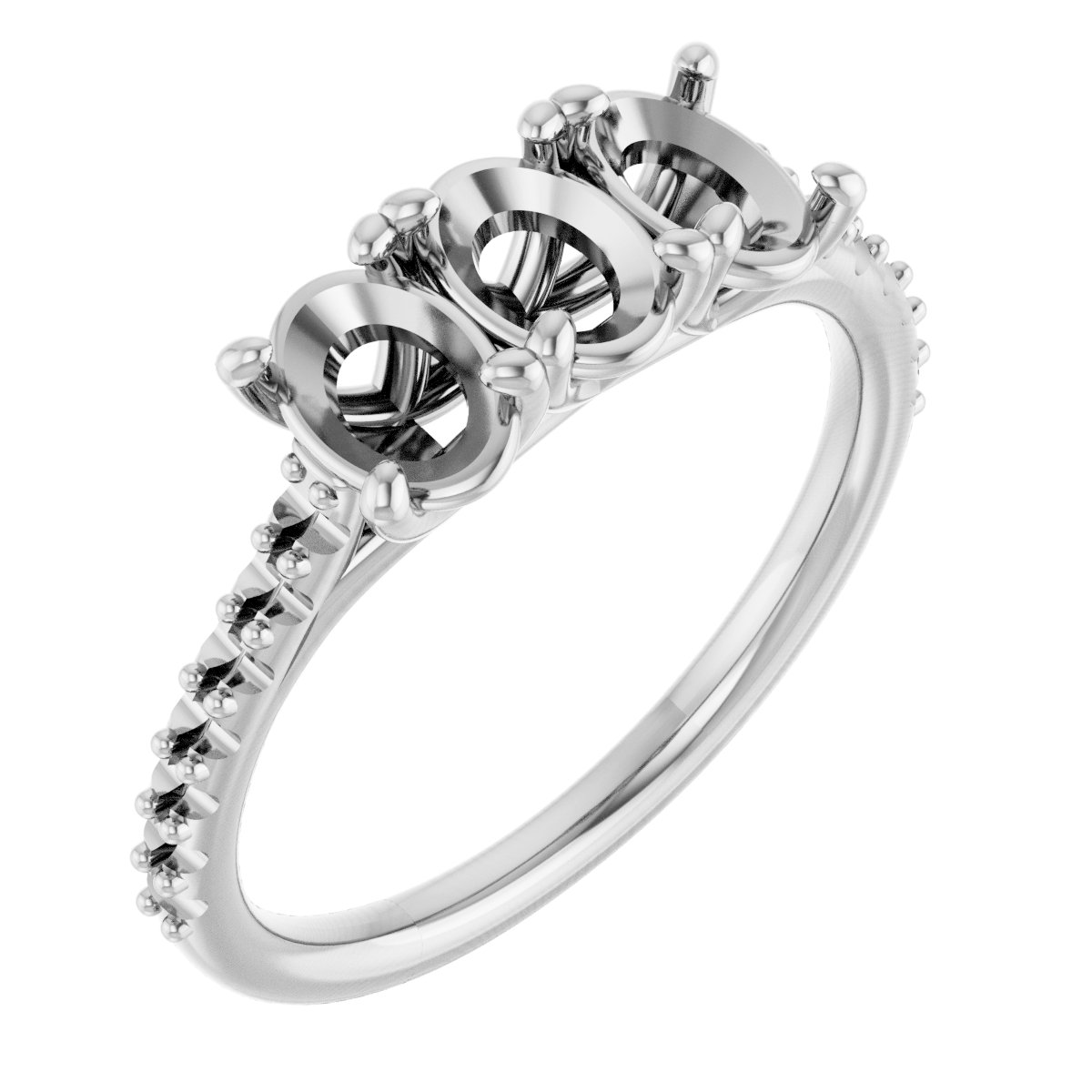 Three-Stone Anniversary Band