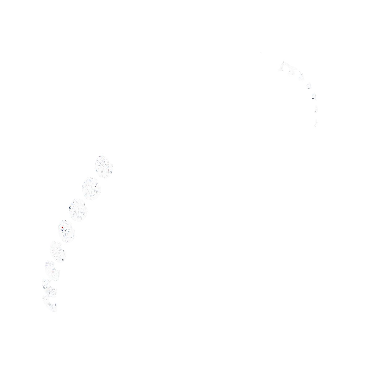 Platinum 1/8 CTW Natural Diamond Semi-Set Anniversary Band
