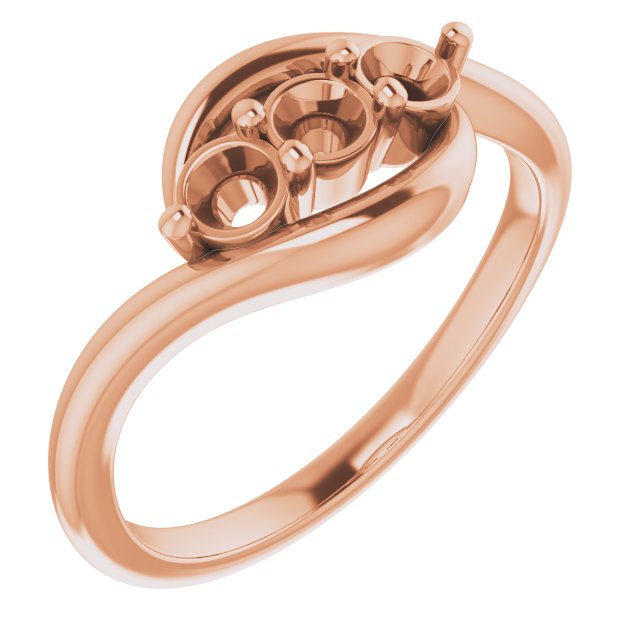 Three-Stone Bypass Ring