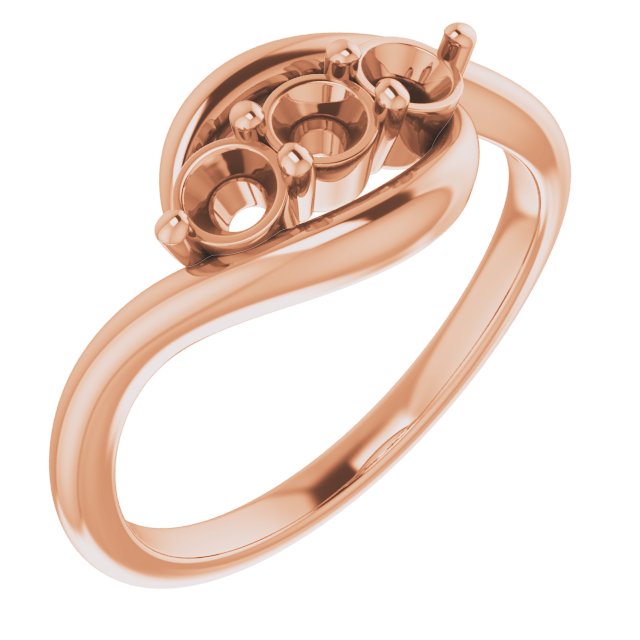 Three-Stone Bypass Ring