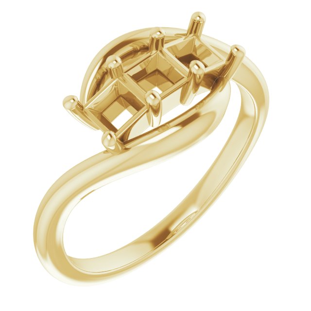Three-Stone Bypass Ring