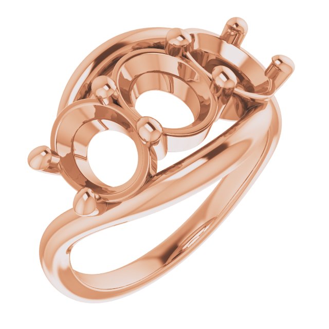 Three-Stone Bypass Ring