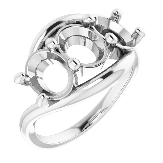 Three-Stone Bypass Ring