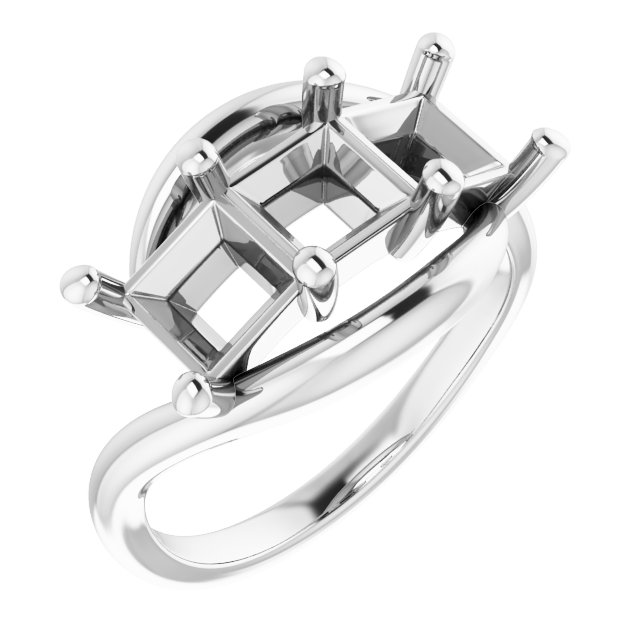 Three-Stone Bypass Ring