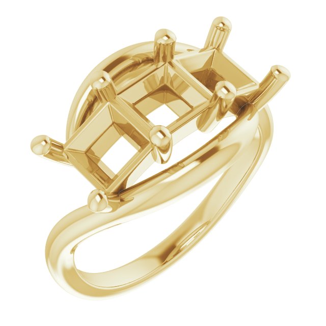 Three-Stone Bypass Ring