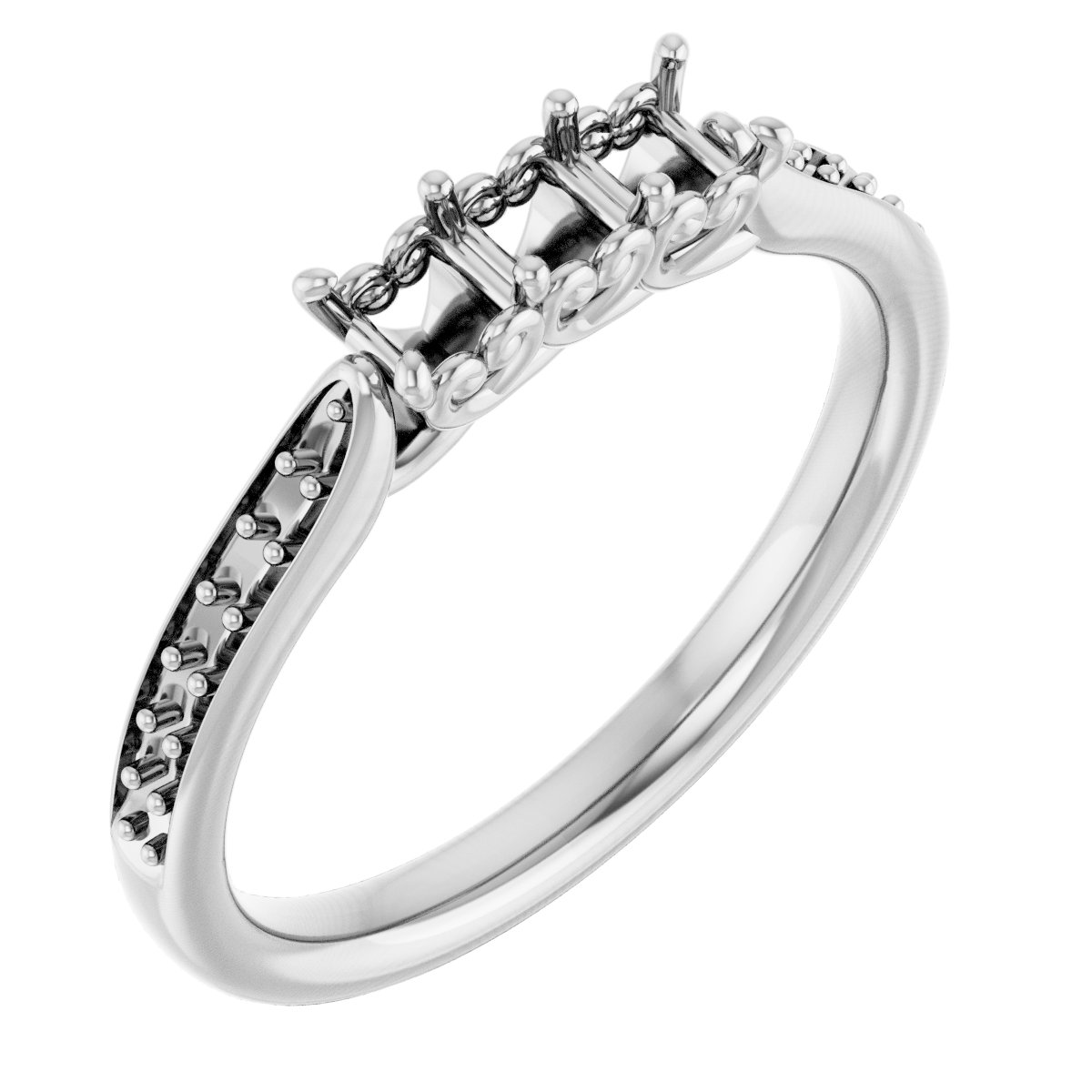 Three-Stone Anniversary Band
