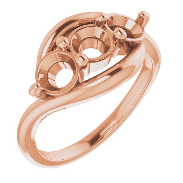 Three-Stone Bypass Ring