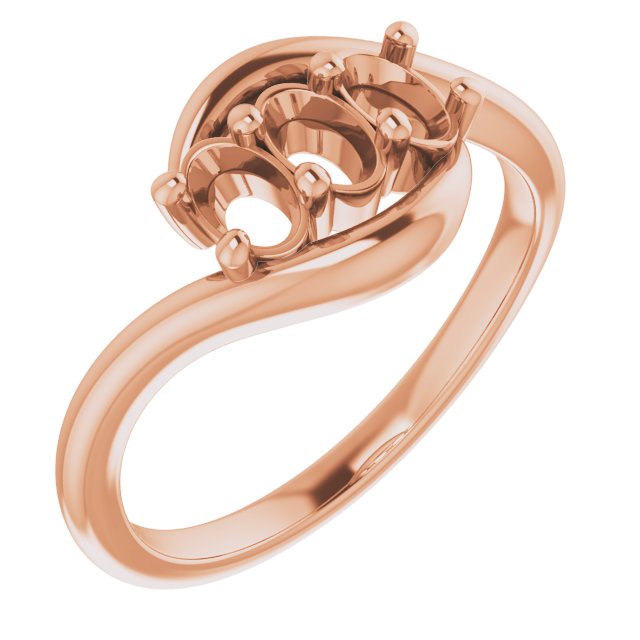 Three-Stone Bypass Ring