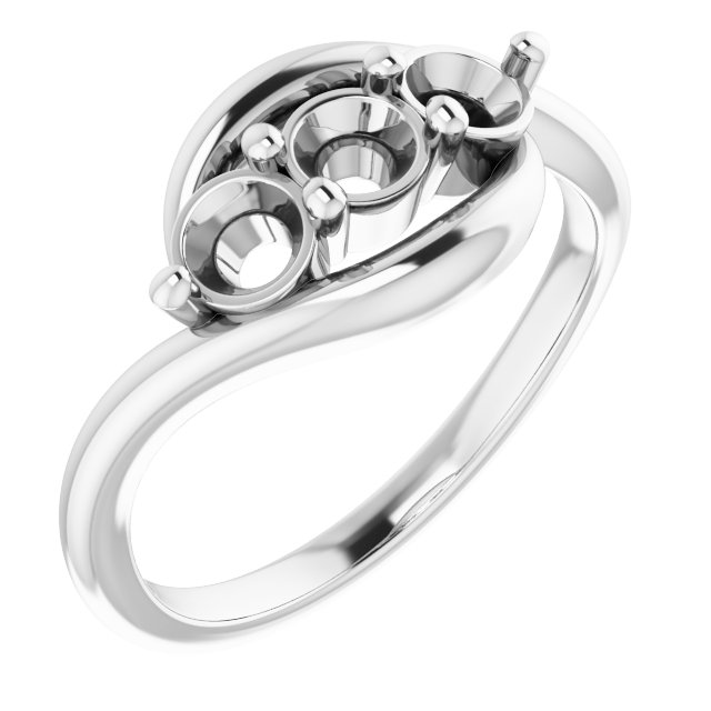 Three-Stone Bypass Ring