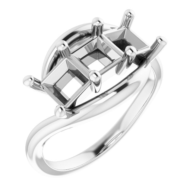 Three-Stone Bypass Ring