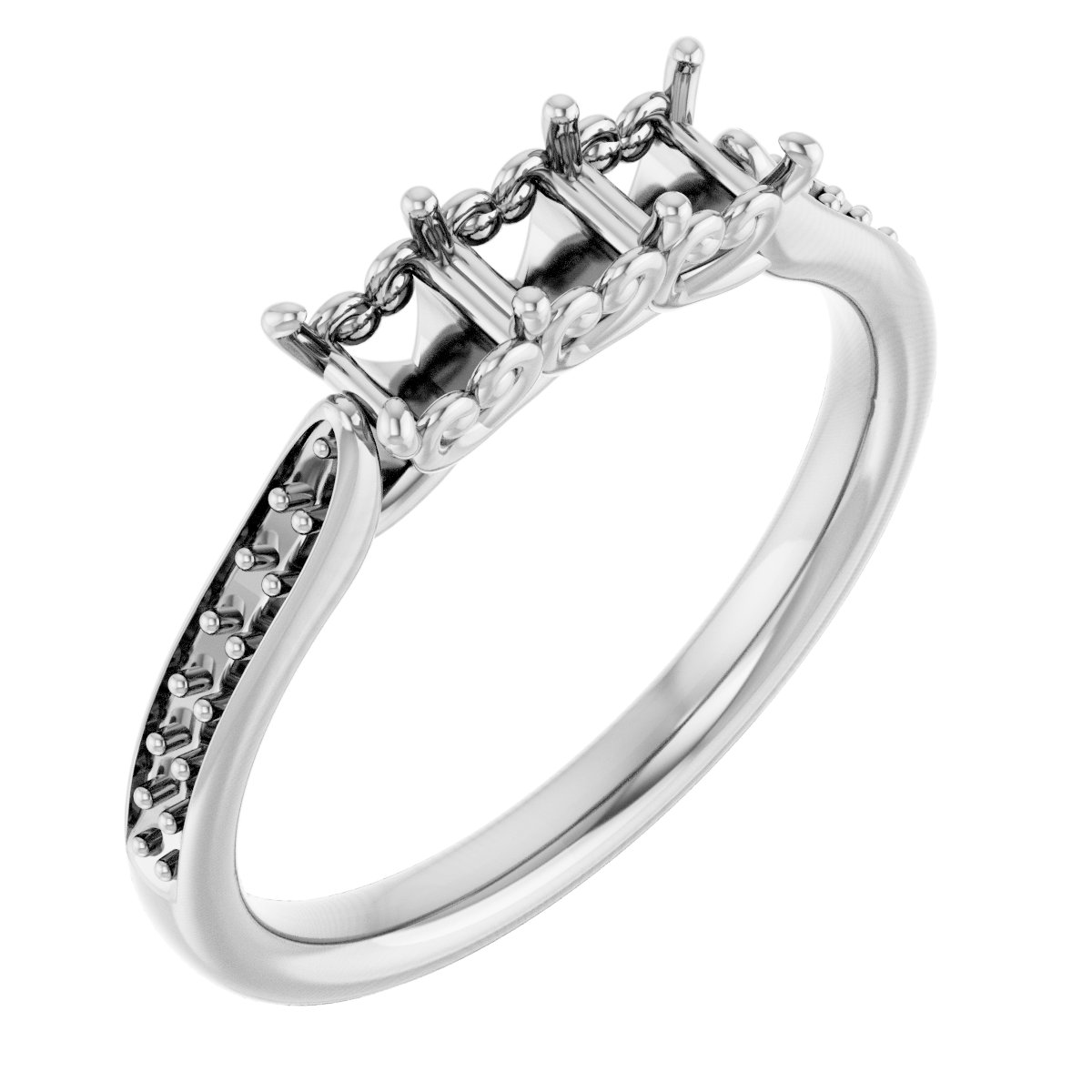 Three-Stone Anniversary Band
