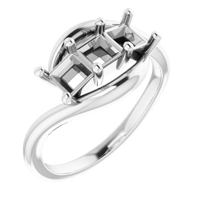 Three-Stone Bypass Ring