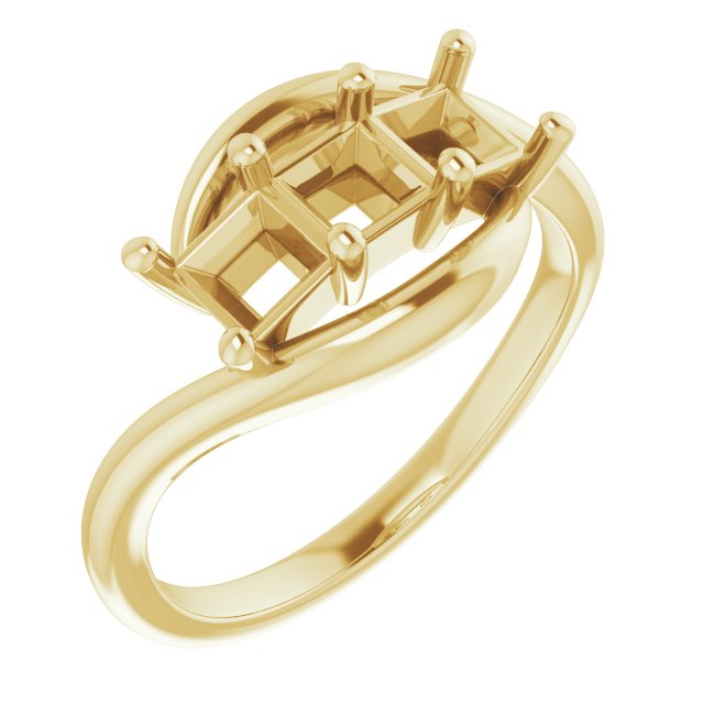 Three-Stone Bypass Ring