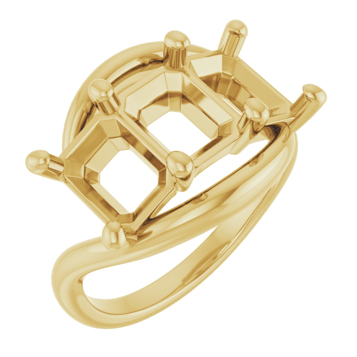 Three-Stone Bypass Ring