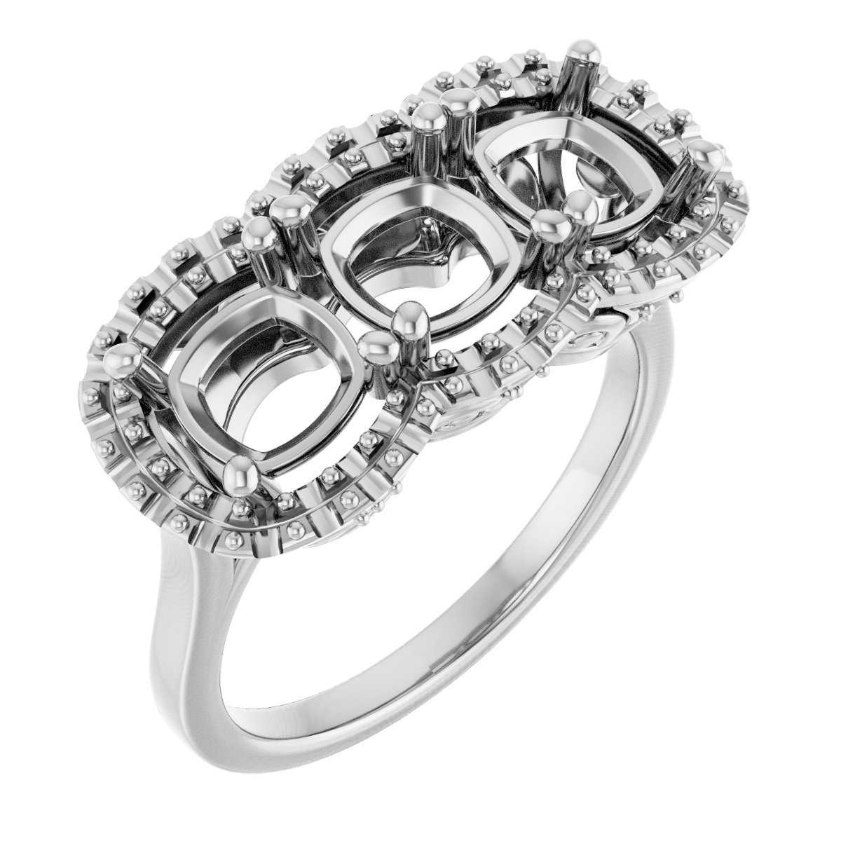 Three-Stone Anniversary Band