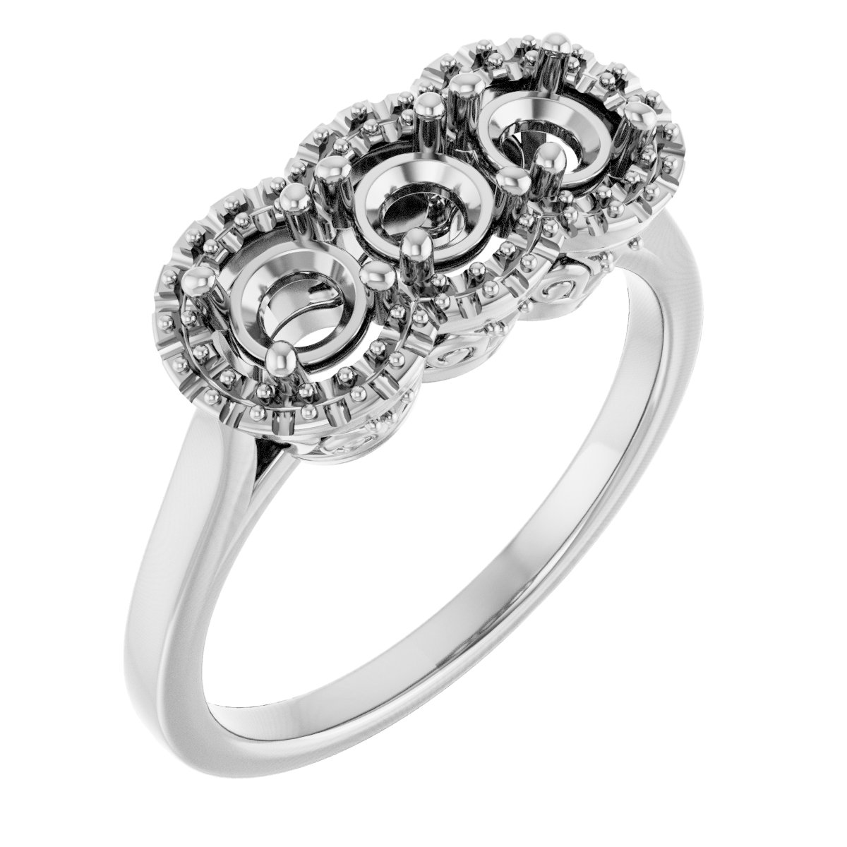 Three-Stone Anniversary Band