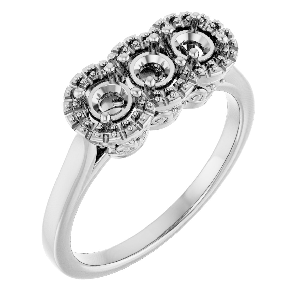 Three-Stone Anniversary Band