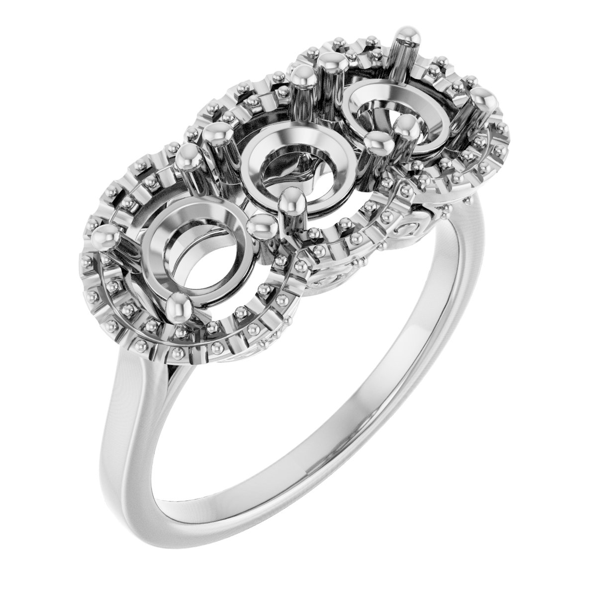 Three-Stone Anniversary Band